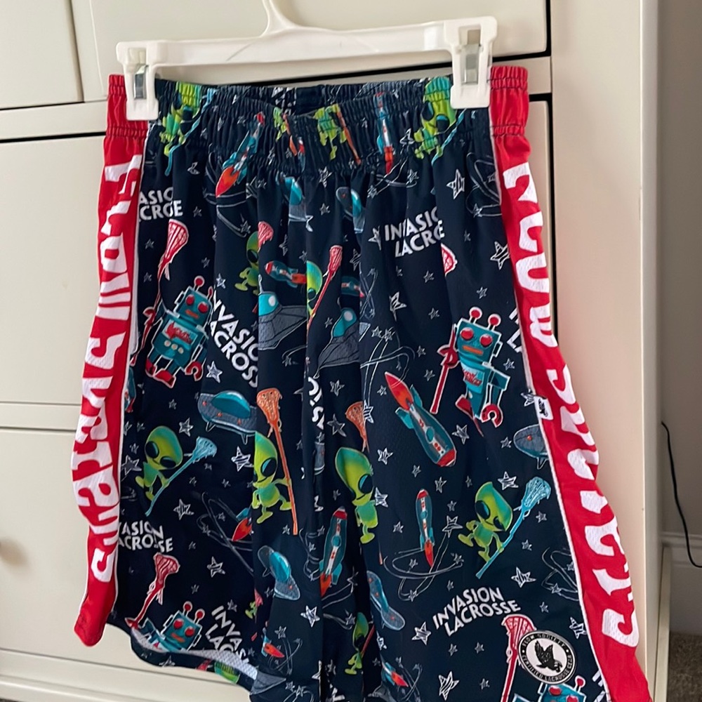 Flow Society 🤖 👽 robots and aliens lacrosse 🥍 shorts